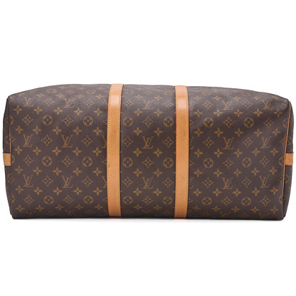 LOUIS VUITTON Louis Vuitton Monogram Keepol Handi?re 55 Boston Bag M12634 Brown Gold-Tone Hardware, Pre-Owned
