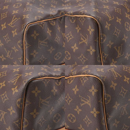 LOUIS VUITTON Louis Vuitton Monogram Keepol Handi?re 55 Boston Bag M12634 Brown Gold-Tone Hardware, Pre-Owned