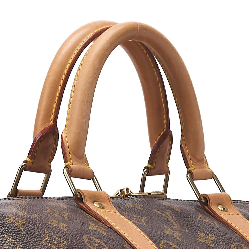 LOUIS VUITTON Louis Vuitton Monogram Keepol Handi?re 55 Boston Bag M12634 Brown Gold-Tone Hardware, Pre-Owned