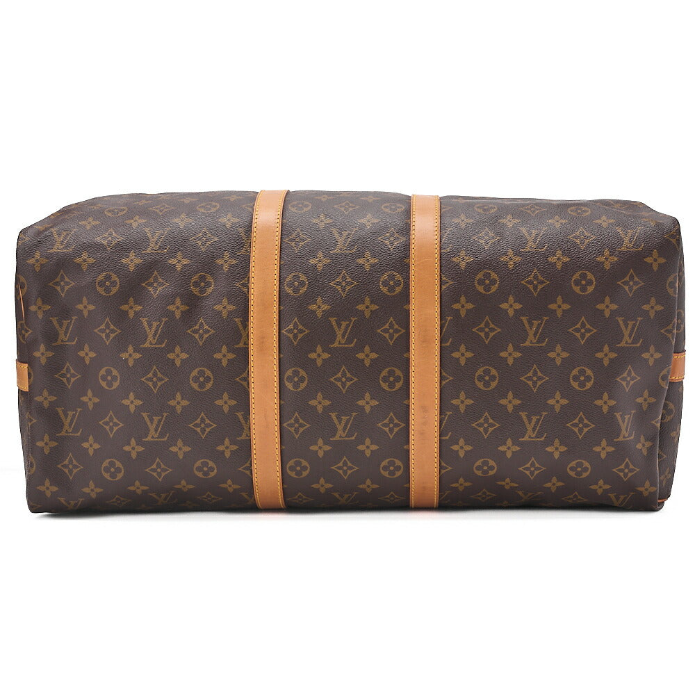 LOUIS VUITTON Louis Vuitton Monogram Keepol Handi?re 55 Boston Bag M12634 Brown Gold-Tone Hardware, Pre-Owned