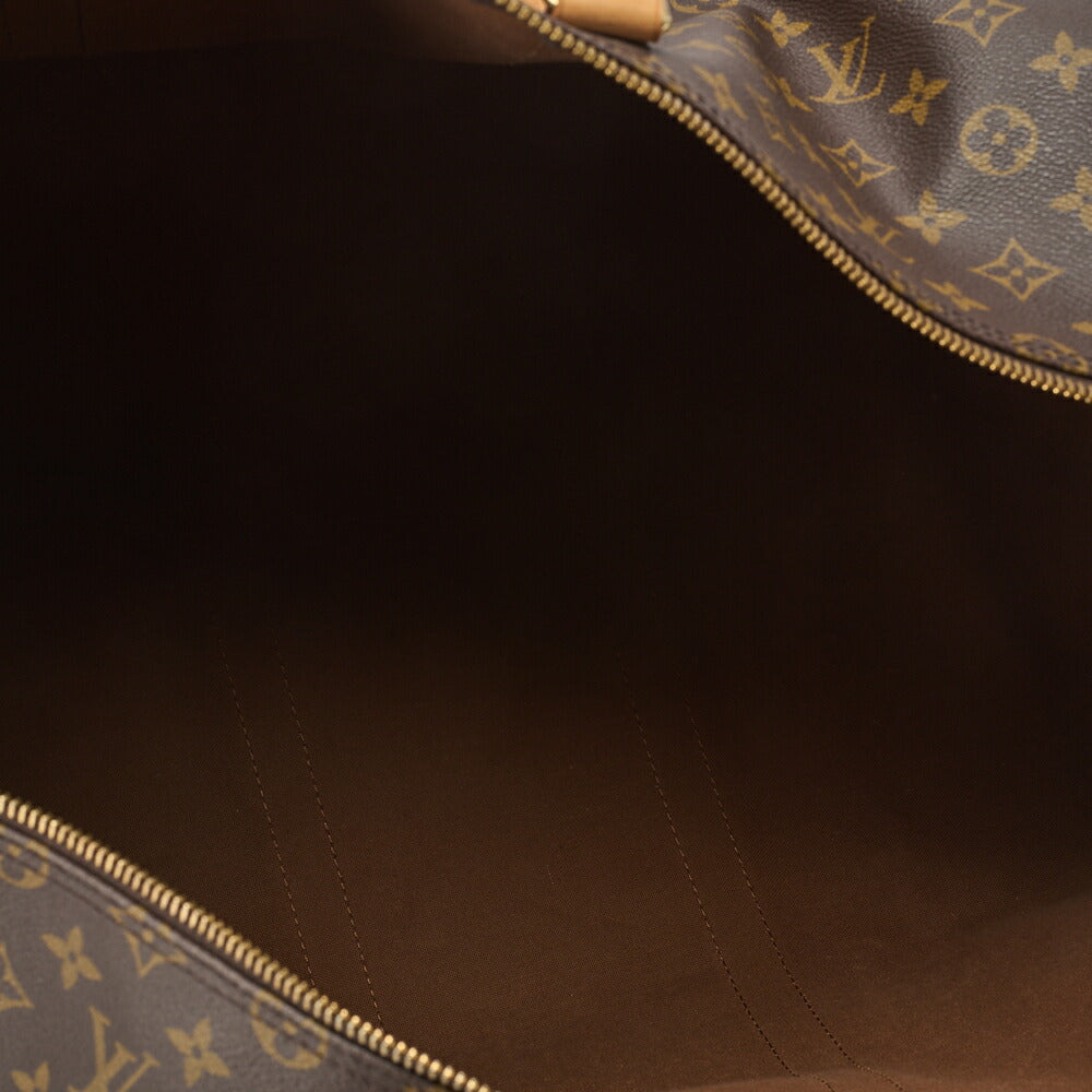 LOUIS VUITTON Louis Vuitton Monogram Keepol Handi?re 55 Boston Bag M12634 Brown Gold-Tone Hardware, Pre-Owned