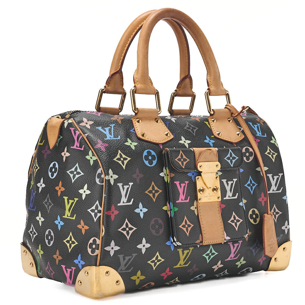 LOUIS VUITTON Louis Vuitton Monogram Multicolor Speedy 30 Handbag M92642 Gold-Tone Hardware, Pre-Owned