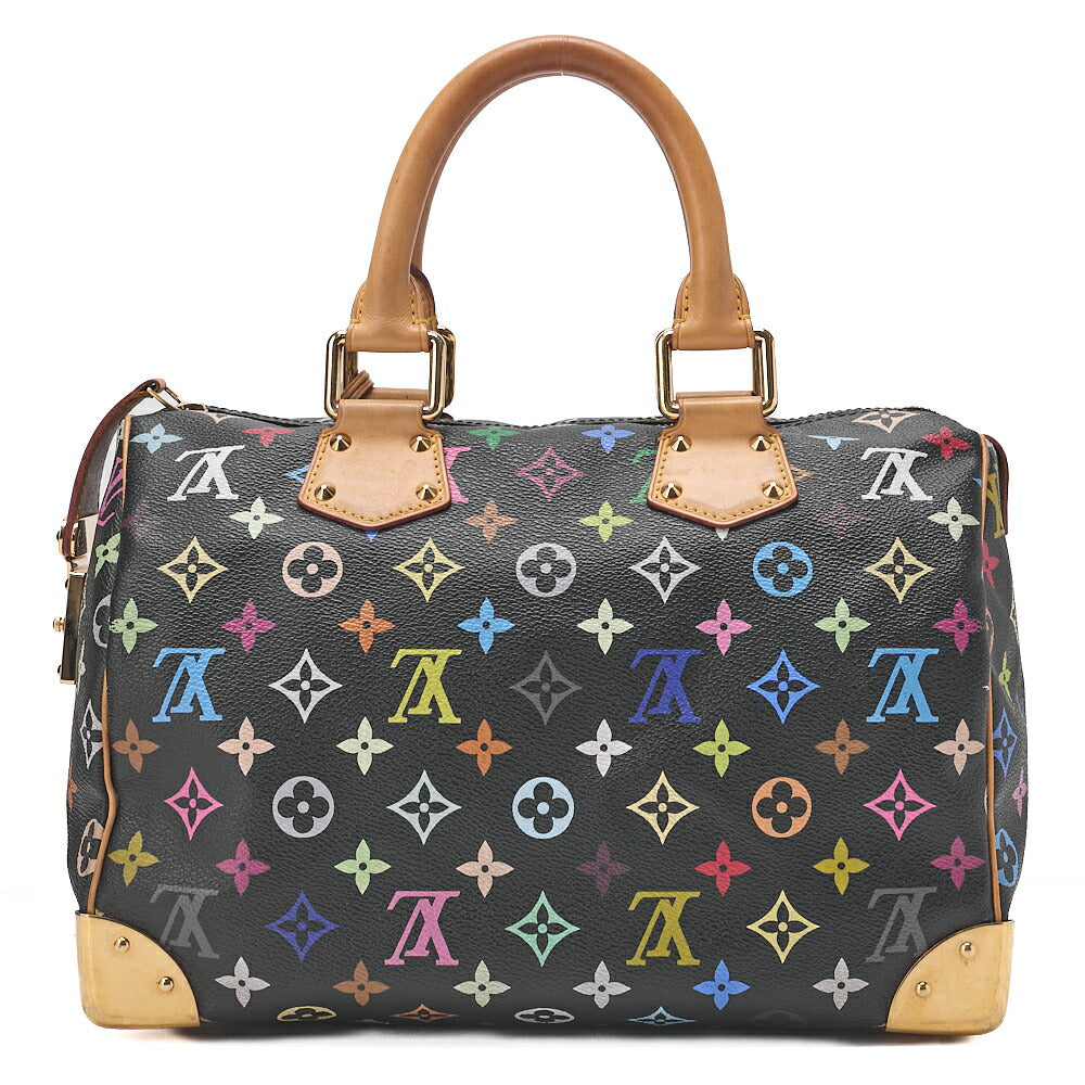 LOUIS VUITTON Louis Vuitton Monogram Multicolor Speedy 30 Handbag M92642 Gold-Tone Hardware, Pre-Owned