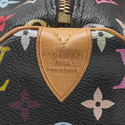 LOUIS VUITTON Louis Vuitton Monogram Multicolor Speedy 30 Handbag M92642 Gold-Tone Hardware, Pre-Owned