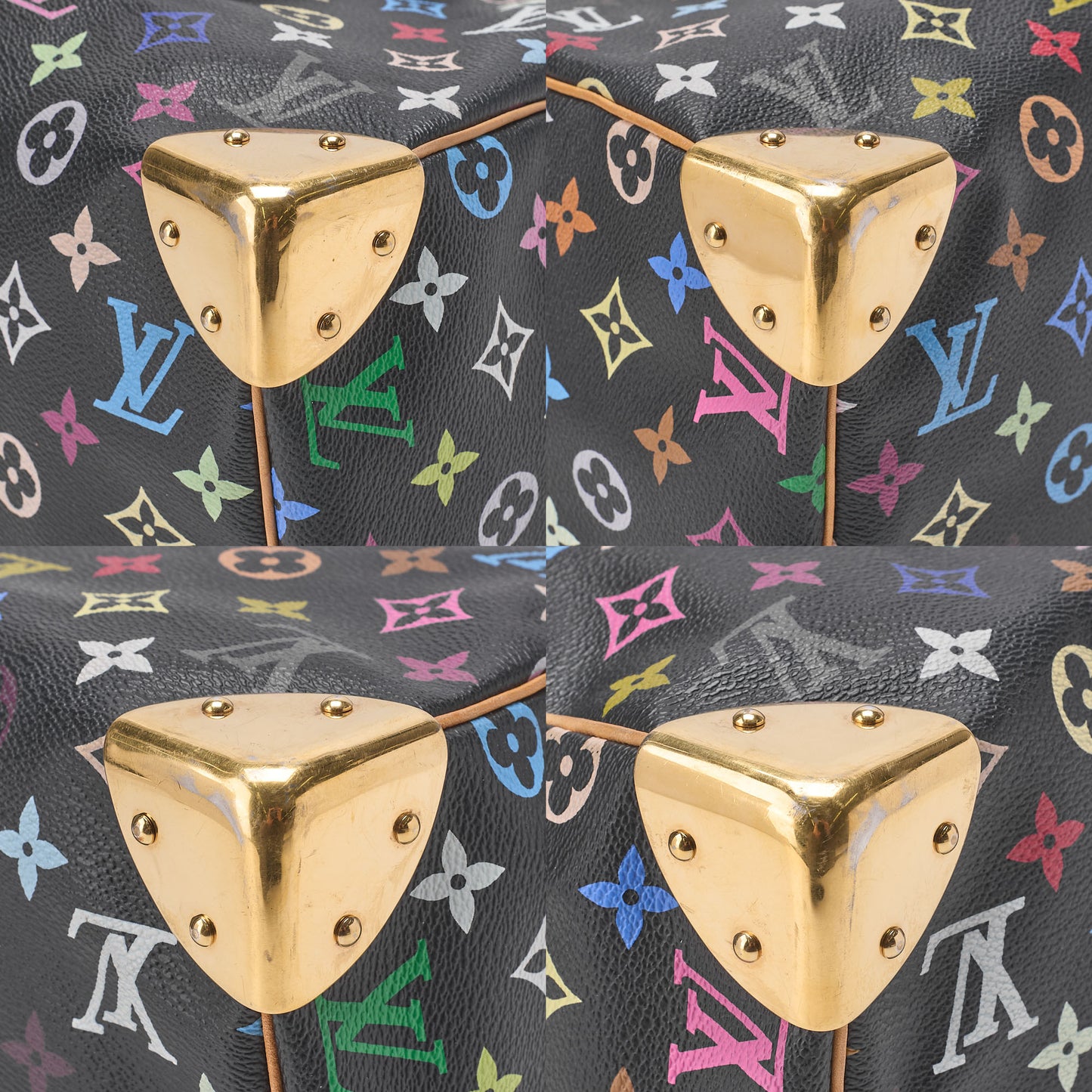 LOUIS VUITTON Louis Vuitton Monogram Multicolor Speedy 30 Handbag M92642 Gold-Tone Hardware, Pre-Owned