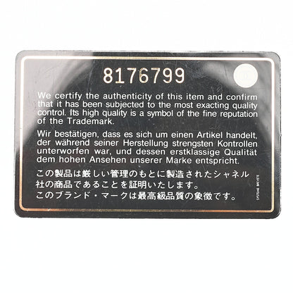 CHANEL Coco Mark All-Over Pattern Handbag Cotton Black X Gold Gold-Tone Hardware, Pre-Owned