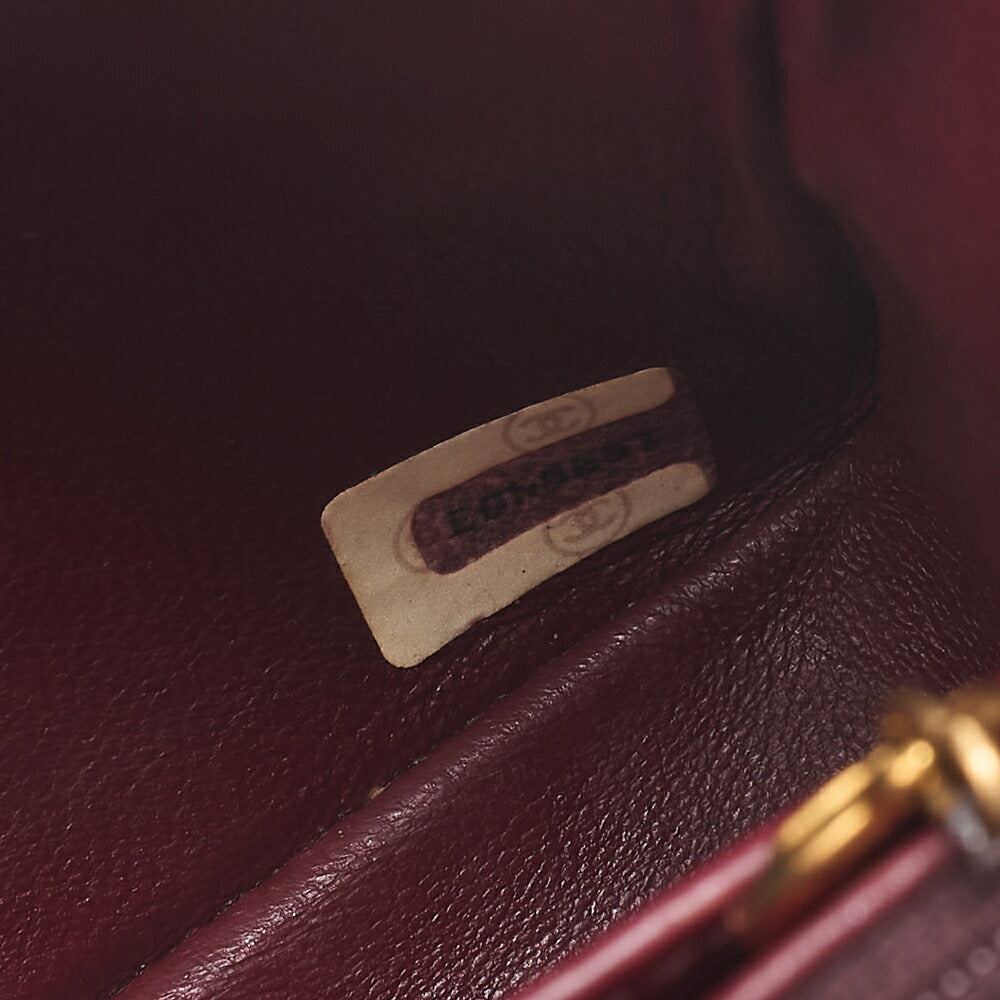 CHANEL Lambskin Matelasse Full Flap Turnlock Chain Shoulder Black Gold-Tone Hardware, Pre-Owned