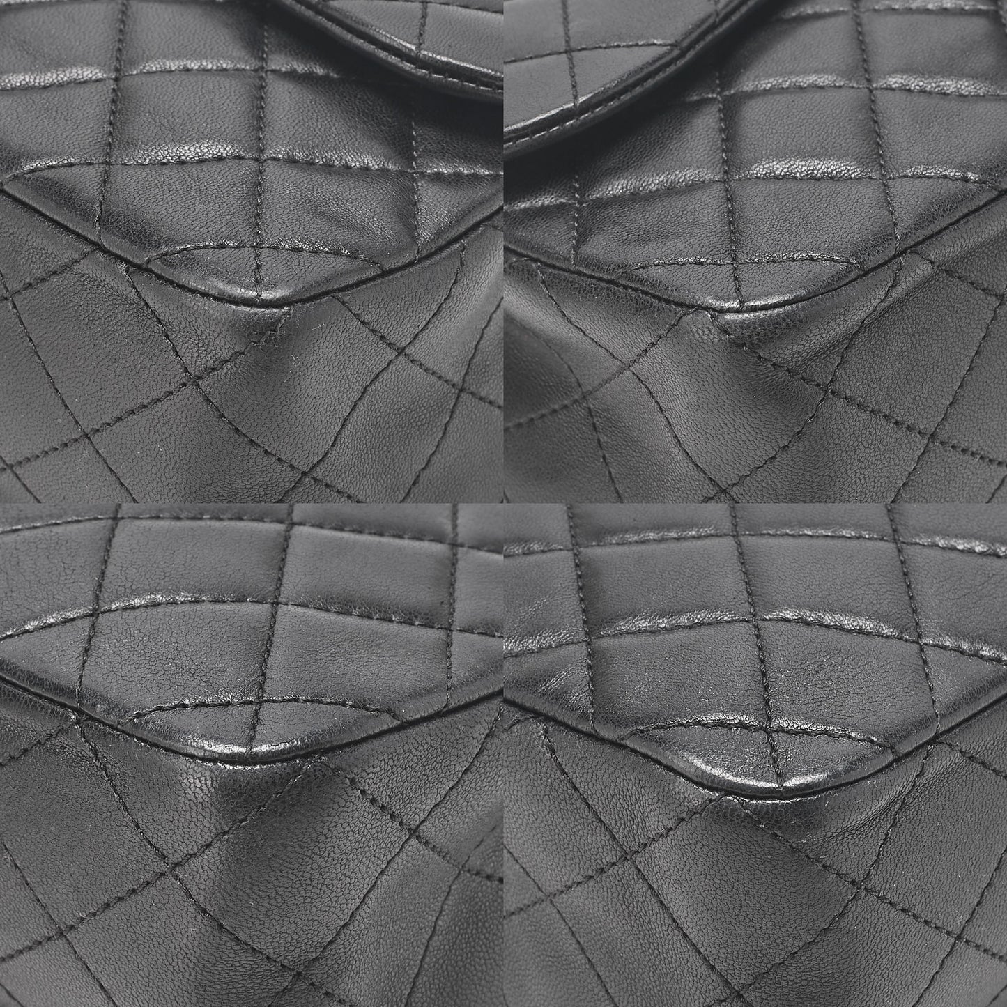 CHANEL Lambskin Matelasse 23cm Westminster Pearl Chain Shoulder Black Gold-Tone Hardware, Pre-Owned