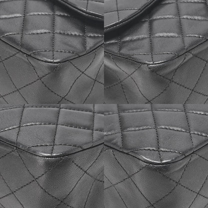 CHANEL Lambskin Matelasse 23cm Westminster Pearl Chain Shoulder Black Gold-Tone Hardware, Pre-Owned