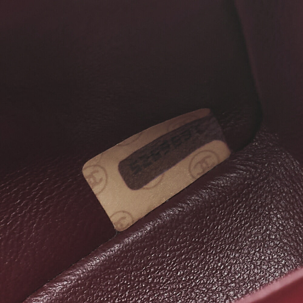 CHANEL Lambskin Matelasse W Flap 25 Chain Shoulder Black Gold-Tone Hardware, Pre-Owned