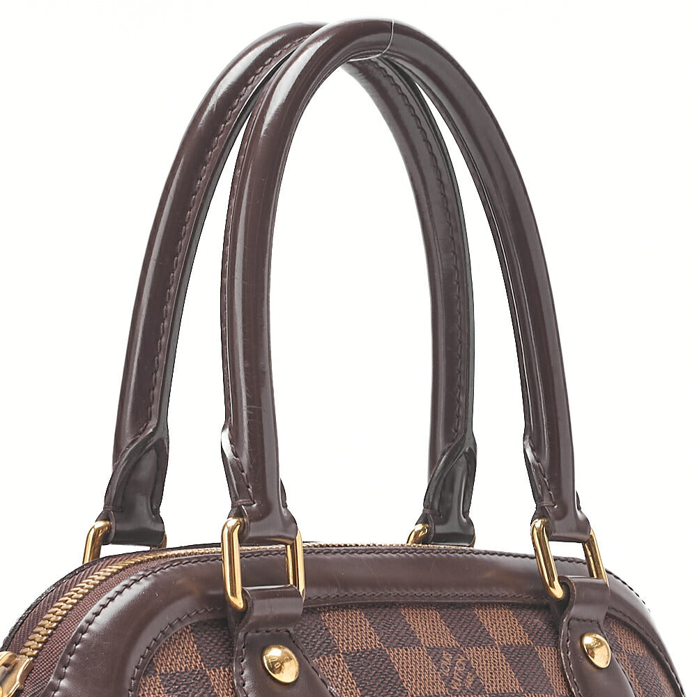 LOUIS VUITTON Louis Vuitton Damier Trevi PM Handbag N51997 Damier Evenu Brown Gold-Tone Hardware, Pre-Owned