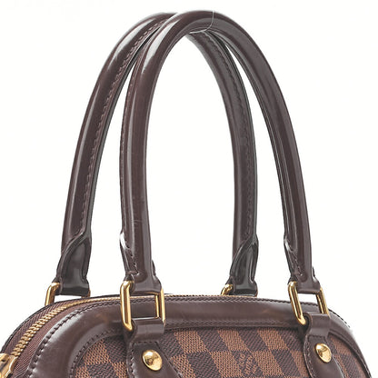 LOUIS VUITTON Louis Vuitton Damier Trevi PM Handbag N51997 Damier Evenu Brown Gold-Tone Hardware, Pre-Owned