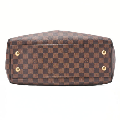LOUIS VUITTON Louis Vuitton Damier Trevi PM Handbag N51997 Damier Evenu Brown Gold-Tone Hardware, Pre-Owned