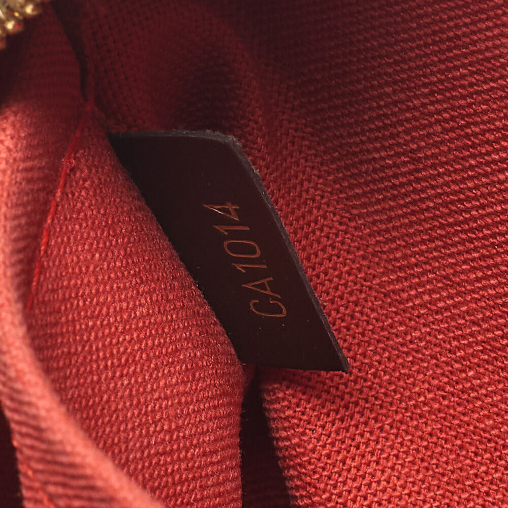 LOUIS VUITTON Louis Vuitton Damier Rivera MM N41434 Brown Gold-Tone Hardware, Pre-Owned