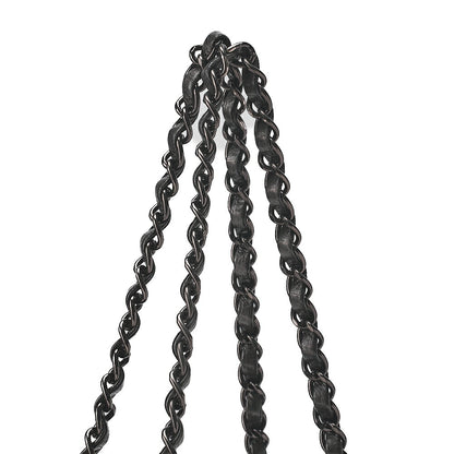 CHANEL Vintage Calf Luxury Line Big Coco Mark Chain Tote Black-Tone Hardware, Pre-Owned