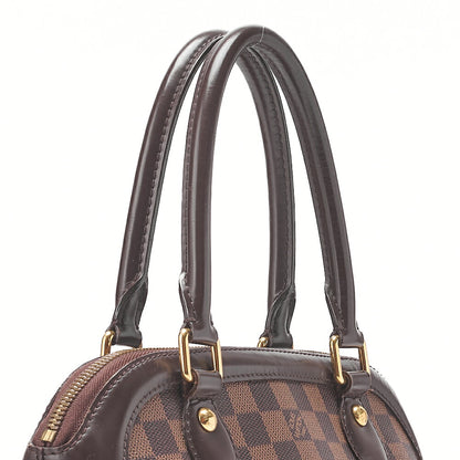 LOUIS VUITTON Louis Vuitton Damier Trevi PM Handbag N51997 Damier Evenu Brown Gold-Tone Hardware, Pre-Owned