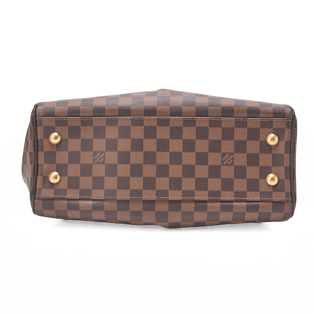 LOUIS VUITTON Louis Vuitton Damier Trevi PM Handbag N51997 Damier Evenu Brown Gold-Tone Hardware, Pre-Owned
