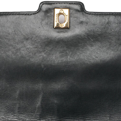 CHANEL Matelasse Diana Flap 25cm Chain Shoulder Lambskin Black Gold-Tone Hardware, Pre-Owned