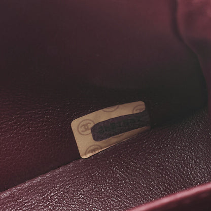 CHANEL Matelasse Double Flap 23cm Chain Shoulder Lambskin Black Gold-Tone Hardware, Pre-Owned