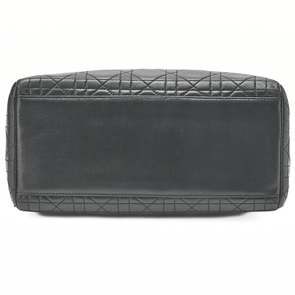 Dior Lady Dior Cannage Handbag Lambskin Gold-Tone Hardware, Pre-Owned