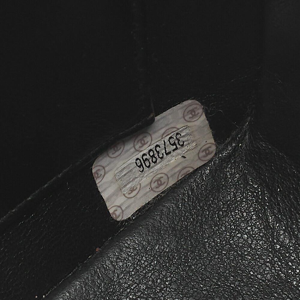 CHANEL Lambskin Matelasse Square Big Coco W Chain Shoulder Black Gold-Tone Hardware, Pre-Owned