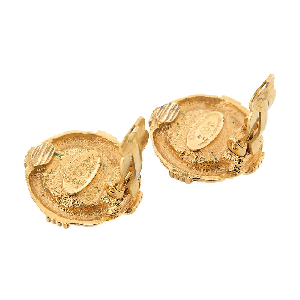 CHANEL Chanel Earrings 23 GP X Faux Pearl Gold Gold-Tone Hardware, Pre-Owned