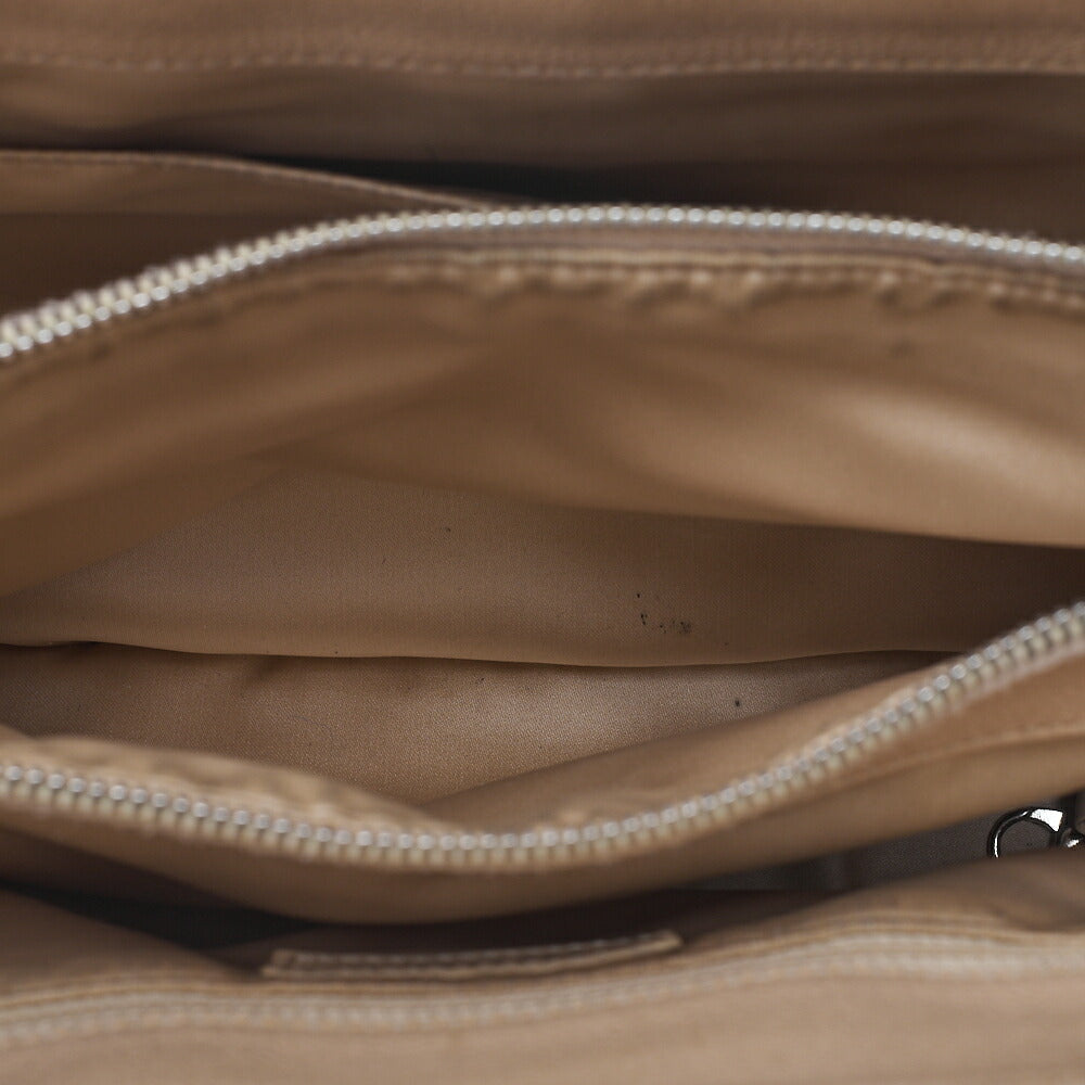 CHANEL Tote Bag Matelasse Caviar Skin Cocomark GST Double Chain Tote Beige Silver-Tone Hardware, Pre-Owned