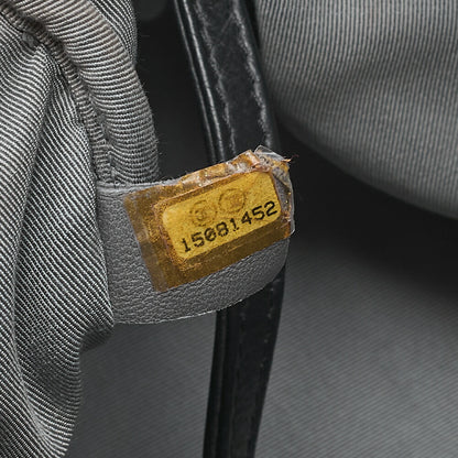 CHANEL Vintage Calf Ultra Stitch Coco Mark Chain Tote Bag Leather Black Silver-Tone Hardware, Pre-Owned