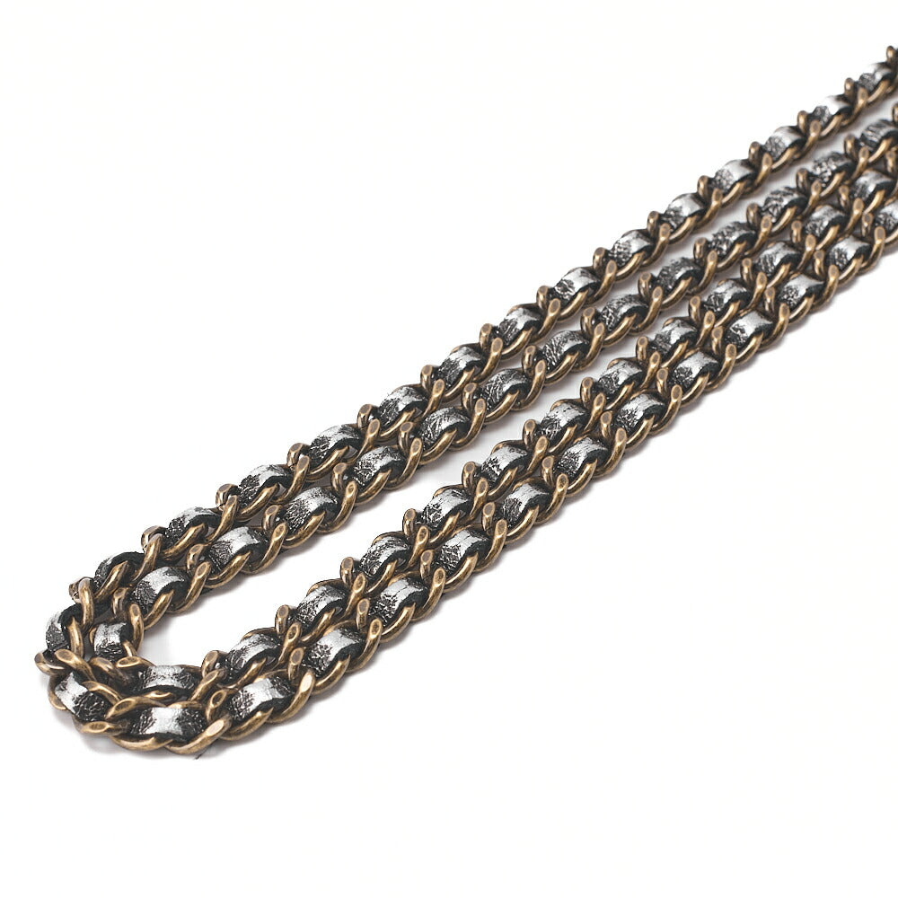 CHANEL Boy Chanel Matelasse Chain Wallet Leather Black Gold-Tone Hardware, Pre-Owned