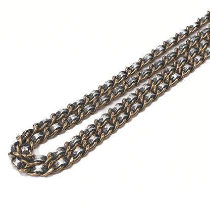 CHANEL Boy Chanel Matelasse Chain Wallet Leather Black Gold-Tone Hardware, Pre-Owned