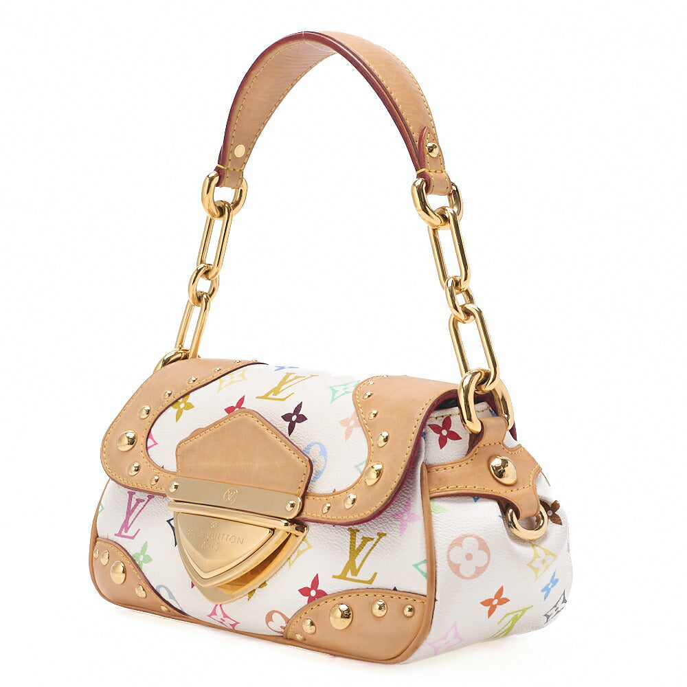 LOUIS VUITTON Monogram Multicolor Marilyn One Shoulder M40127 White Gold-Tone Hardware, Pre-Owned