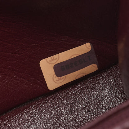 CHANEL Chain Shoulder Bag Matelasse Circle Coco Lambskin Black Single Flap Turnlock Gold-Tone Hardware, Pre-Owned