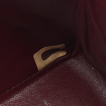 CHANEL Matelasse Turnlock Design Flap Chain Shoulder Bag Lambskin Black Gold-Tone Hardware, Pre-Owned