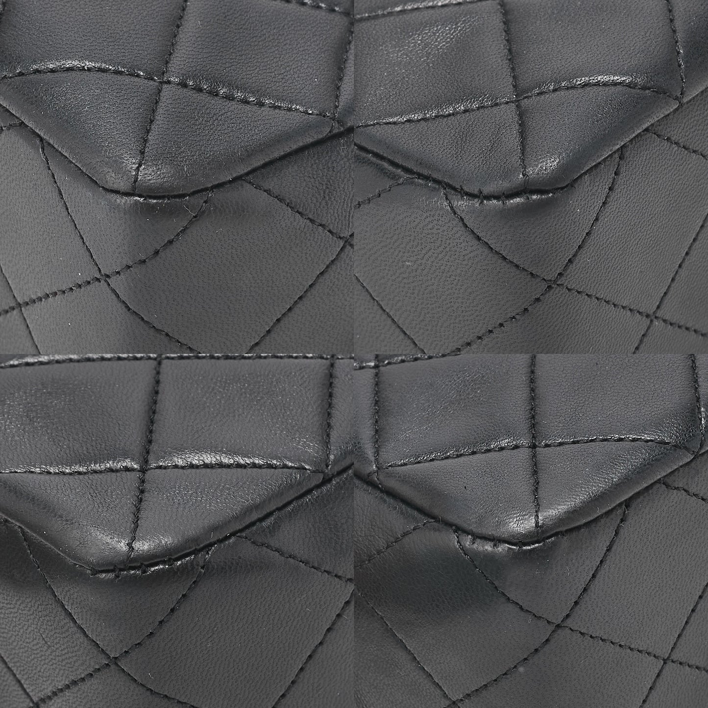 CHANEL Matelasse 20cm Turnlock Chain Shoulder Lambskin Black Gold-Tone Hardware, Pre-Owned