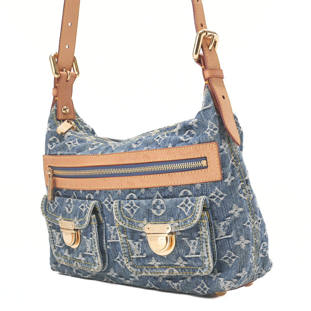 LOUIS VUITTON Monogram Monogram Denim Buggy PM M95049 Gold-Tone Hardware, Pre-Owned