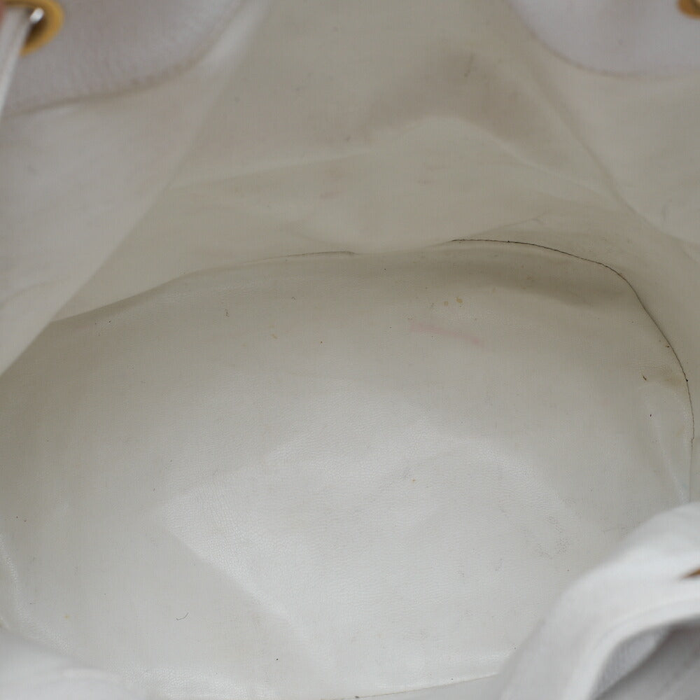 CHANEL Caviar Skin Coco Mark with Ball Charm Drawstring Shoulder Bag Gold-Tone Hardware, Pre-Owned