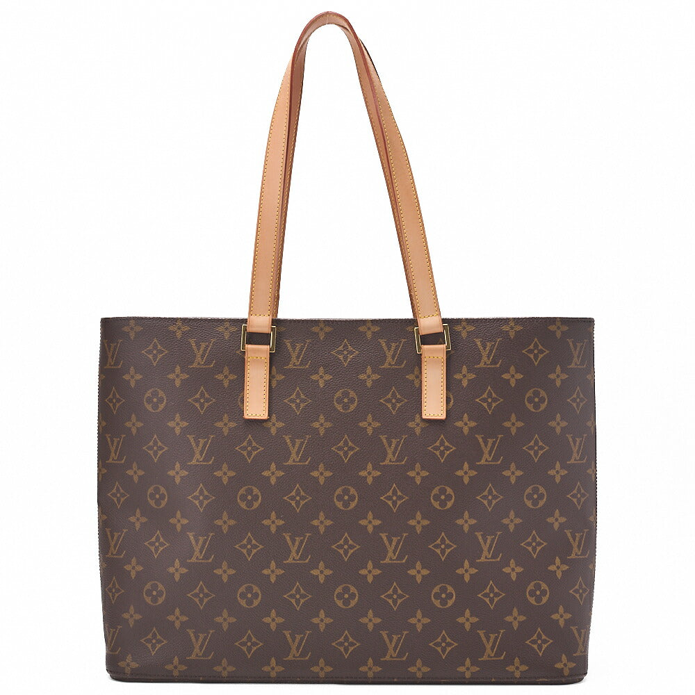 LOUIS VUITTON Louis Vuitton Monogram Luco Tote Bag M51155 Brown Gold-Tone Hardware, Pre-Owned