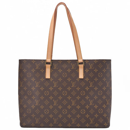 LOUIS VUITTON Louis Vuitton Monogram Luco Tote Bag M51155 Brown Gold-Tone Hardware, Pre-Owned