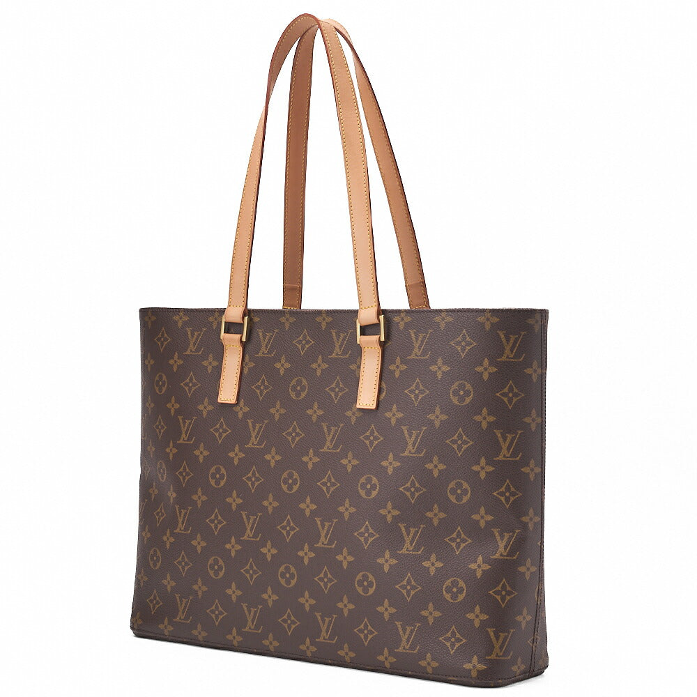 LOUIS VUITTON Louis Vuitton Monogram Luco Tote Bag M51155 Brown Gold-Tone Hardware, Pre-Owned
