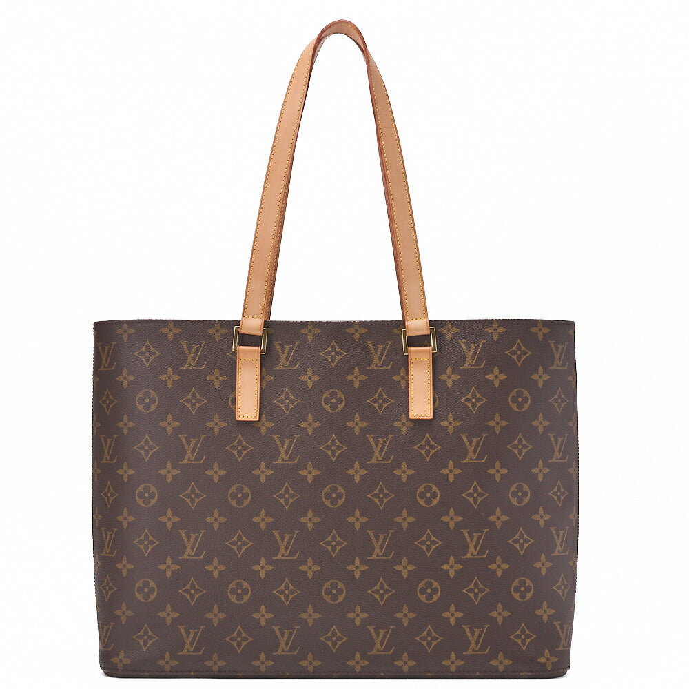 LOUIS VUITTON Louis Vuitton Monogram Luco Tote Bag M51155 Brown Gold-Tone Hardware, Pre-Owned