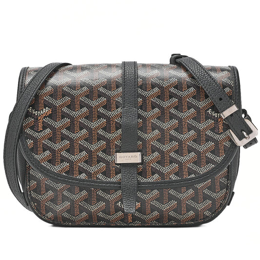 GOYARD Belvedere PM PVCx Leather Shoulder Bag Brown (Silver Fittings) Women's [Used] [Free Shipping] [SS]