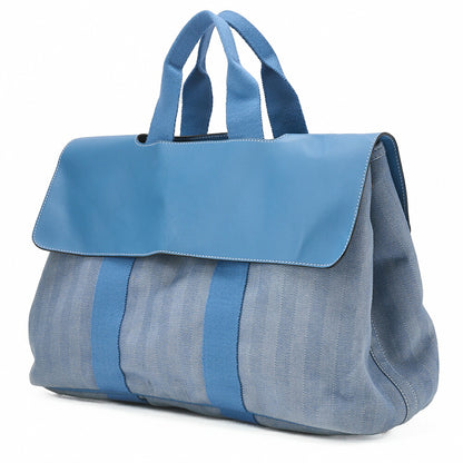 HERMES Valparaiso GM Towarchevron Blue Jean Silver Fittings Women's Bag Brand [Used] [Free Shipping]