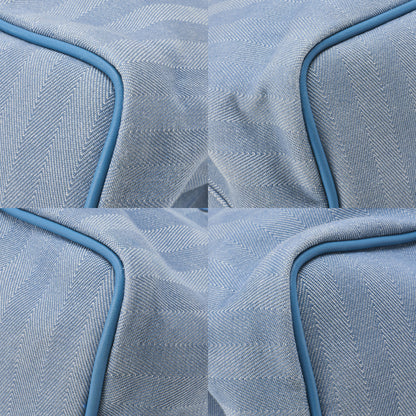 HERMES Valparaiso GM Towarchevron Blue Jean Silver Fittings Women's Bag Brand [Used] [Free Shipping]