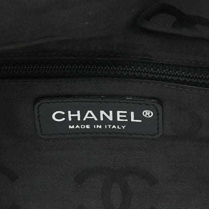 CHANEL Cambon Line Calf Leather Cambon Line Large Beige X Black Tote Bag (Silver Fittings) Women's [Used] [Free Shipping]