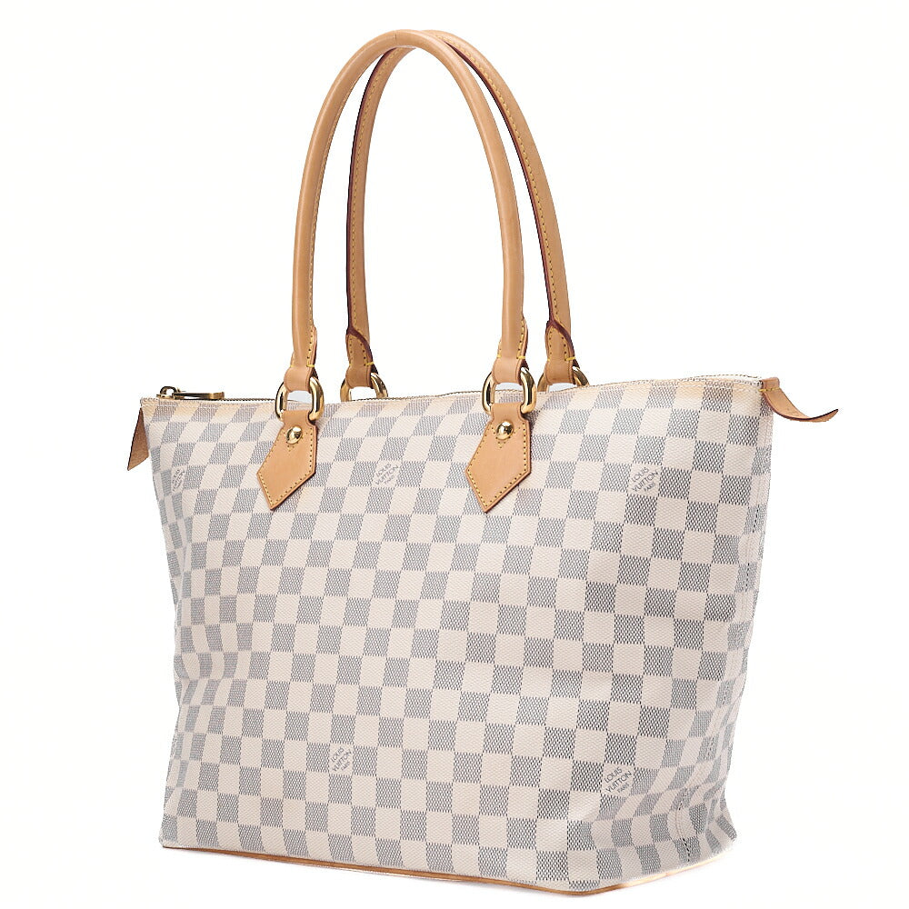 LOUIS VUITTON Louis Vuitton Damier Azul Saleya MM Tote Bag N51185 Gold-Tone Hardware, Pre-Owned