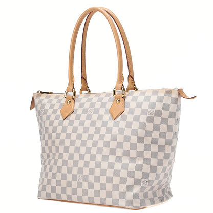 LOUIS VUITTON Louis Vuitton Damier Azul Saleya MM Tote Bag N51185 Gold-Tone Hardware, Pre-Owned