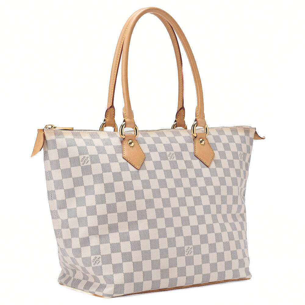 LOUIS VUITTON Louis Vuitton Damier Azul Saleya MM Tote Bag N51185 Gold-Tone Hardware, Pre-Owned