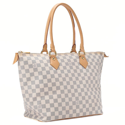 LOUIS VUITTON Louis Vuitton Damier Azul Saleya MM Tote Bag N51185 Gold-Tone Hardware, Pre-Owned