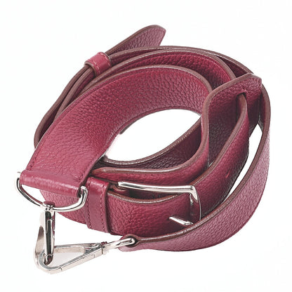 HERMES Gypsy 31 Tryon Cl?mence Shoulder Bag Ruby Silver-Tone Hardware, Pre-Owned