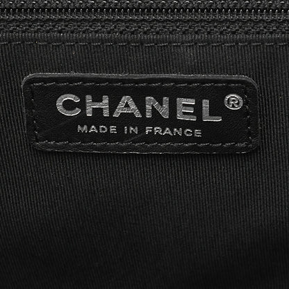 シャネル ラムスキン マトラッセ ダブルロック ショルダーバッグ グレー シルバー金具, 中古品